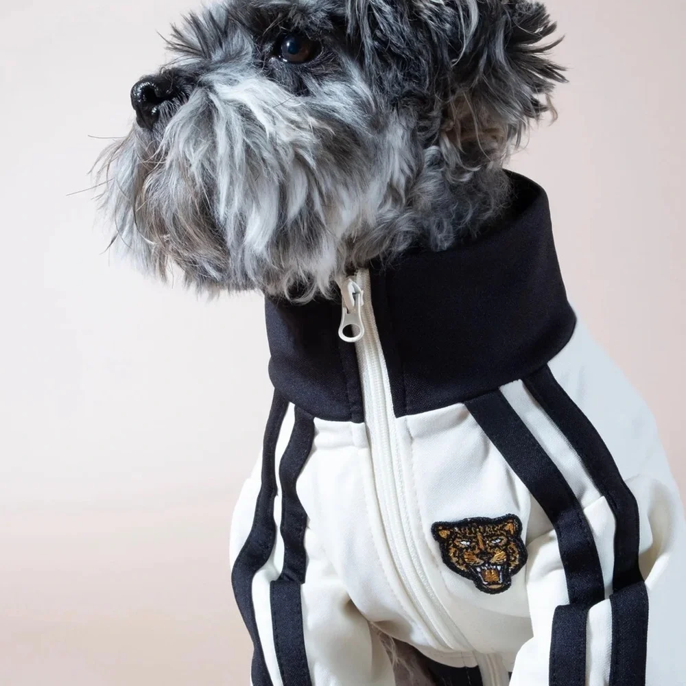 Free People xFURB Stylish Black and White Dog Jacket Size Small New